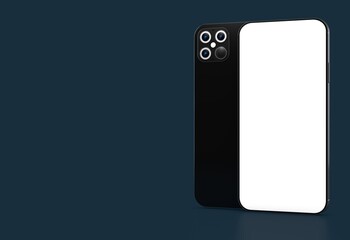 a digital smartphone device mobile phone 3d isolated