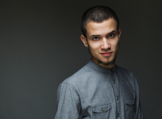 Obraz premium Elegant young handsome man.