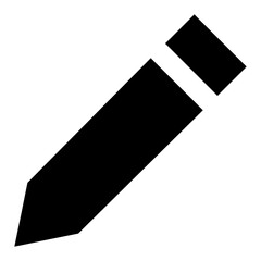 
Writing pencil glyph icon 
