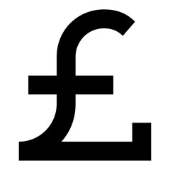 
Uk pound glyph icon 
