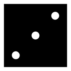 
Dice glyph vector
