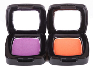 Eye shadows on white background.