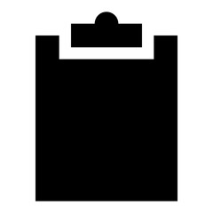 
Clipboard glyph icon vector
