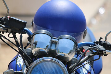 motorcycle in the street