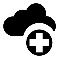 
Cloud downloading icon design 
