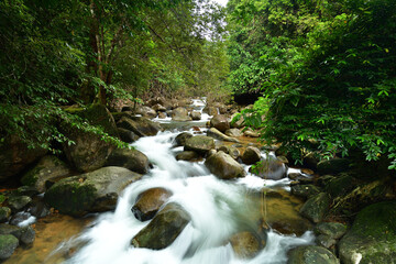 Naklejka na ściany i meble Endless river flow from Thailand