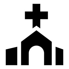 Obraz premium Sacred place, church icon 