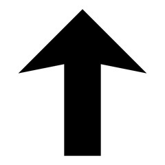 
Up arrow, direction glyph icon 
