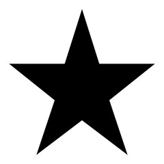Obraz premium Star glyph icon vector 