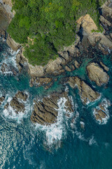 日本　三重県　伊勢市　伊勢志摩　志摩半島　広告　素材　旅行　DJI　ドローン　空撮　SNS　自然　海　空　地平線