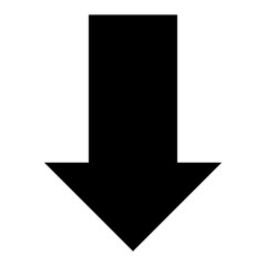 
Down arrow glyph icon 
