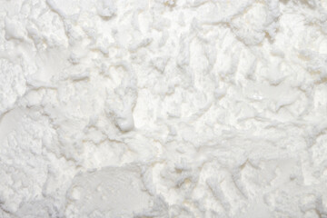 Vanilla ice cream detailed macro texture.Smooth background of cream ice cream.