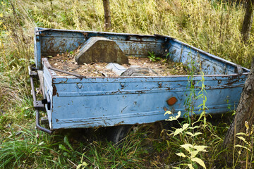 old car trailer for transport