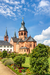 Fototapeta na wymiar Kloster Seligenstadt im Kreis Offenbach in Hessen