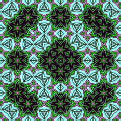 Abstract geometric pattern in ethnic style . Tile background, carpet motif