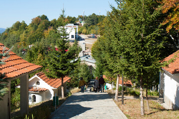RHODOPE, BULGARIA :chapel in Trinity monastery on Crusage hill.