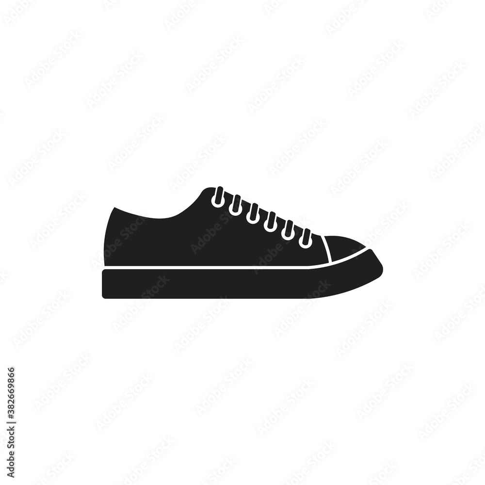 Poster canvas sneaker icon. flat style icon. vector.