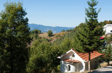 Chapel in  Trinity monastery on Crusage hill in Rhodope hills, Bulgaria