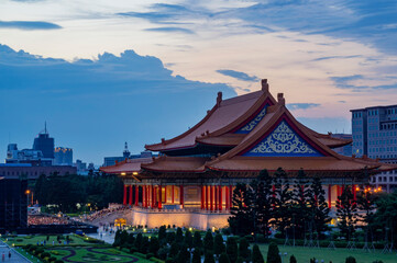 Night view of the National Theater and Concert Hall