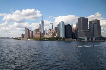 Fototapeta premium New York City downtown skyline with architecture