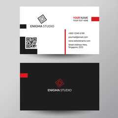 Black elegant corporate business card design