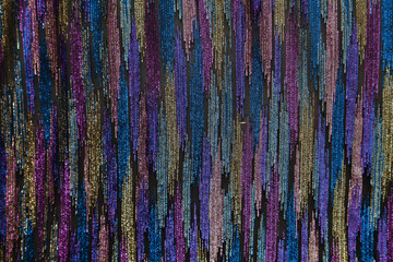 Interesting texture of shiny fabric. Northern Lights