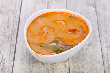 Famous Thai Tom Yam soup