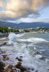 Embankment  in Yalta. Ukraine