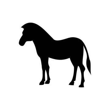 horse icon on a white background