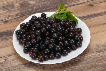 Fresh ripe sweet black currant