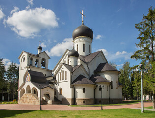 Fototapeta na wymiar Life-giving Trinity in Troitsk town. Troitsky administrative okrug of Moscow. Russia