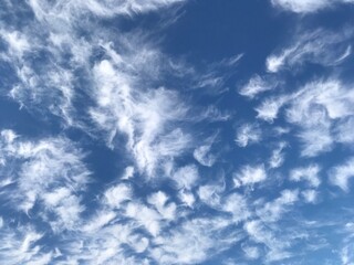 blue sky with clouds