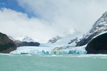 Fototapeta na wymiar Spegazzini Glacier view from Argentino lake, Patagonia landscape, Argentina