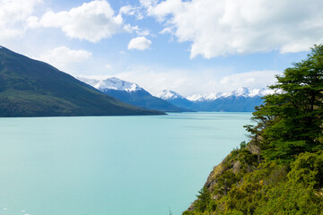Fototapeta na wymiar Argentino lake landscape, Perito Moreno glacier area, Patagonia