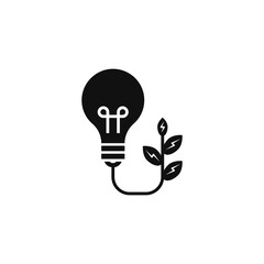 Bio energy icon for your website, logo, app, UI, product print. Bio energy concept flat Silhouette vector illustration icon. EPS vector file
