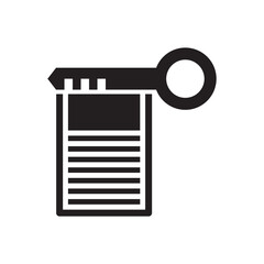 key File icon - keyword document icon