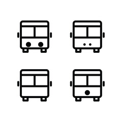Bus icon set