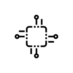 Microprocessor icon in jpg format