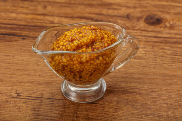 Dijon mustard sauce with seeds