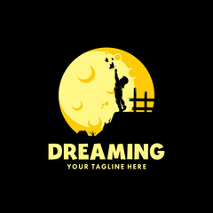 Kids dream logo design template