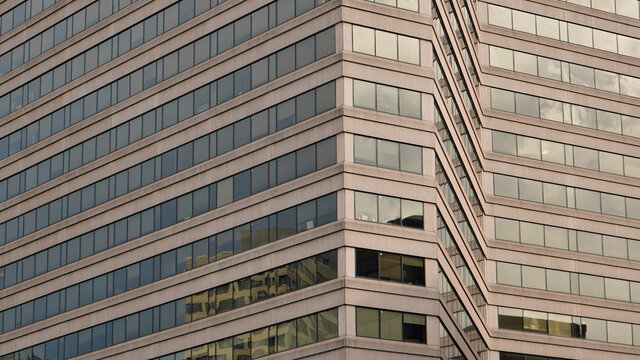 modern office building in the city,  NOAA agency ofices downtown Silver Spring (USA, Maryland)