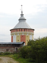 Tower of the Spaso-Prilutski cloister in Vologda, Russia 