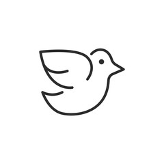 Dove icon. Vector Illustration