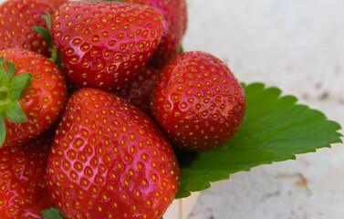 Strawberry. Fresh organic berries. Fruit background