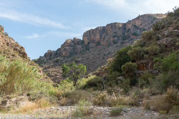 Mountainous landscape in southern Spain