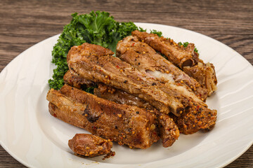 Stewed pork ribs with spices