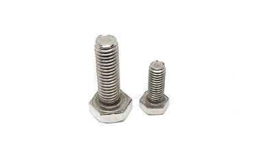Hex bolt  isolated on white background