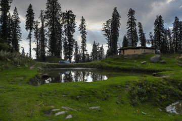 Gujjar Dera on the way to Hatu Peak,narkanda, Himachal Pradesh