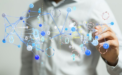 organization network team concept networking.