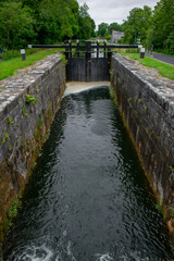 Fototapeta na wymiar Traditional Irish Canal Lock